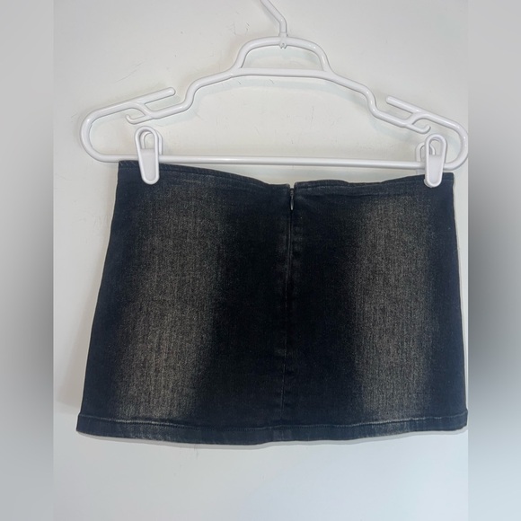 Current Mood Dream Closet Studded Denim Skort Black small - Picture 10 of 11